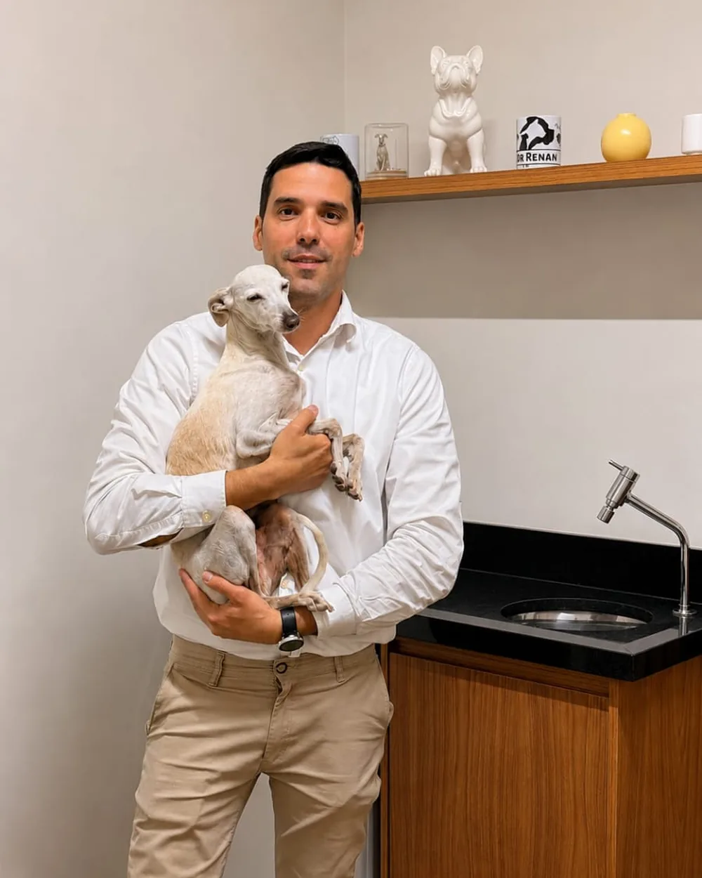 Sala de atendimento da clínica veterinária Companhia Animal na Vila Mariana